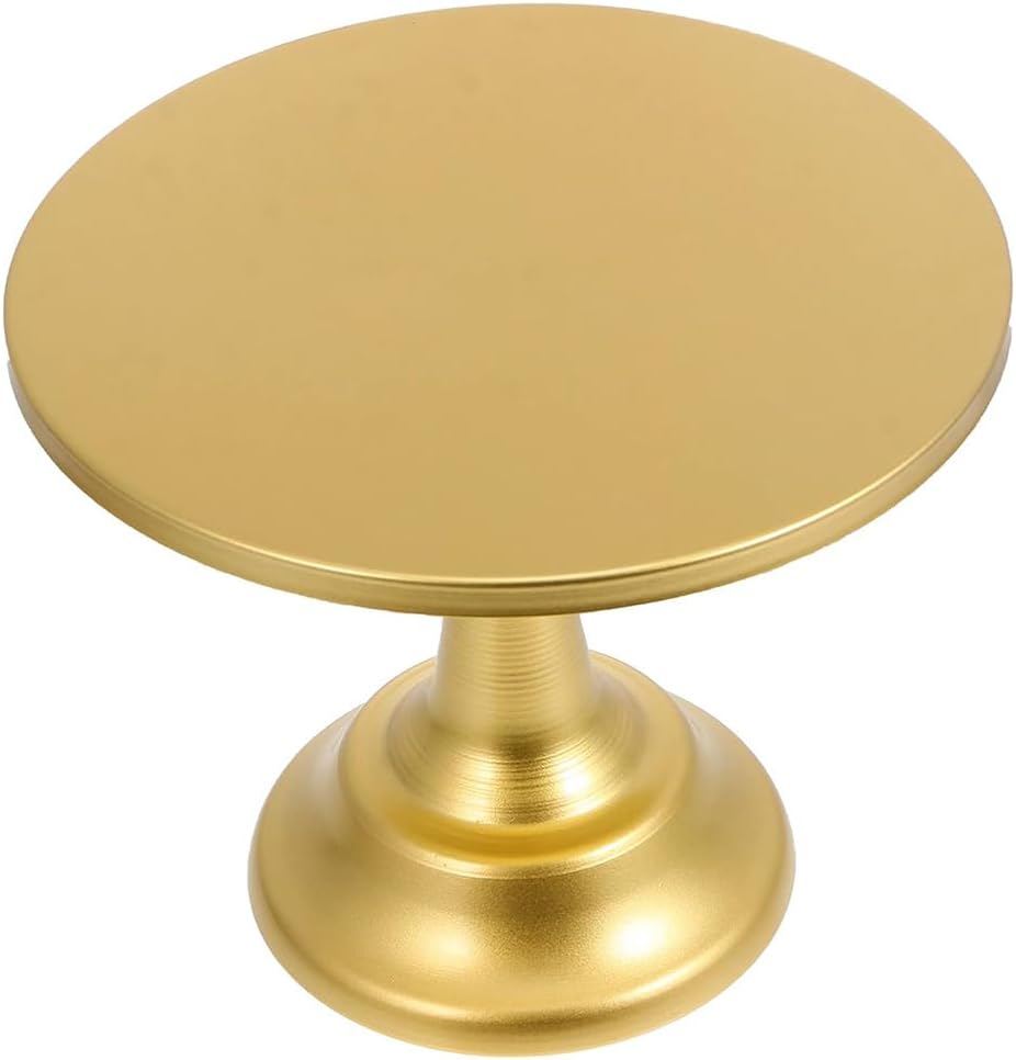 JIUSEGE Rustic Round Iron Cake Stand