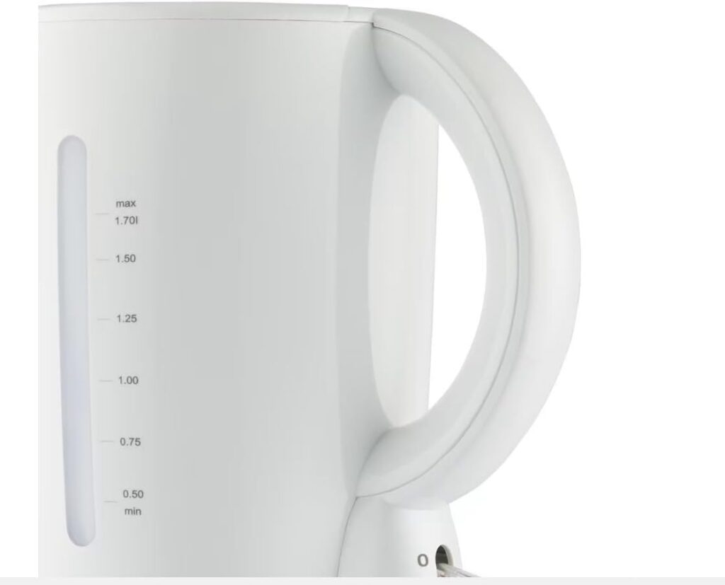 1.7L White Cordless Electric Kettle