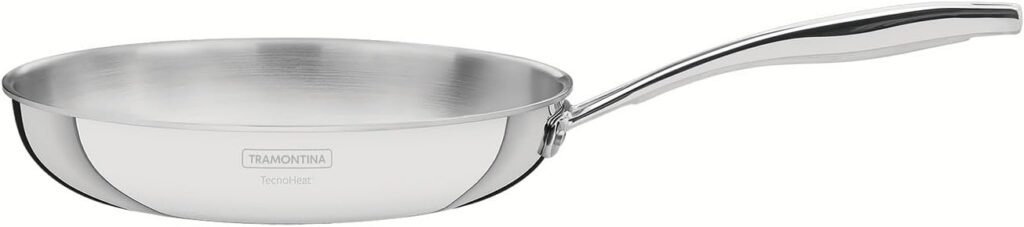 Tramontina Grano Tri-Ply Stainless Steel Shallow Frying Pan, 30cm