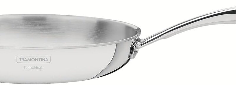 Tramontina Grano Tri-Ply Stainless Steel Shallow Frying Pan, 30cm