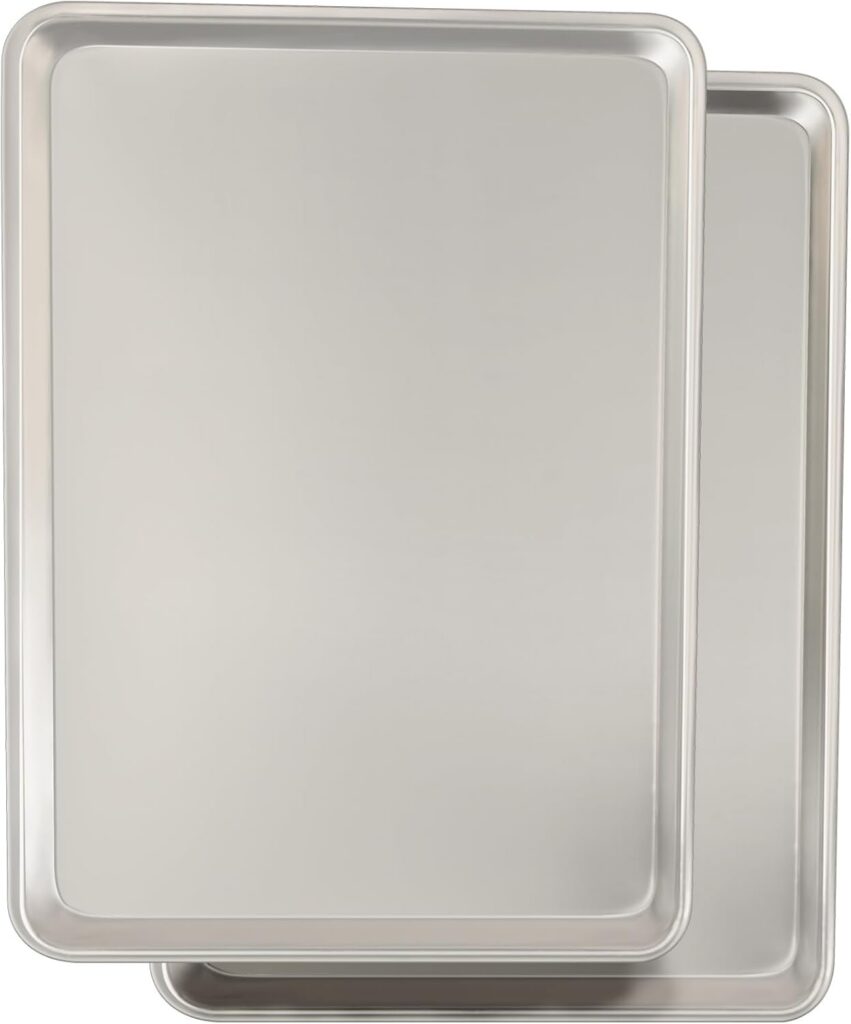 Umite Chef Natural Aluminium Half Sheet Pans, Two Pack