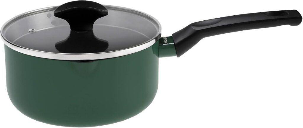Wiltshire PureCook Ceramic Nonstick Saucepan, 18cm with Glass Lid