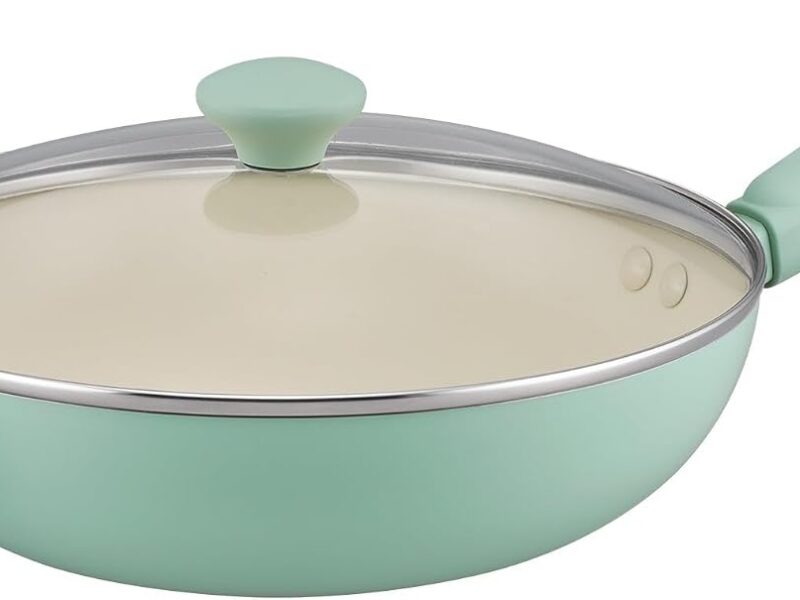 RACO SmartStart Ceramic Nonstick Covered Stir Fry Pan, 30cm