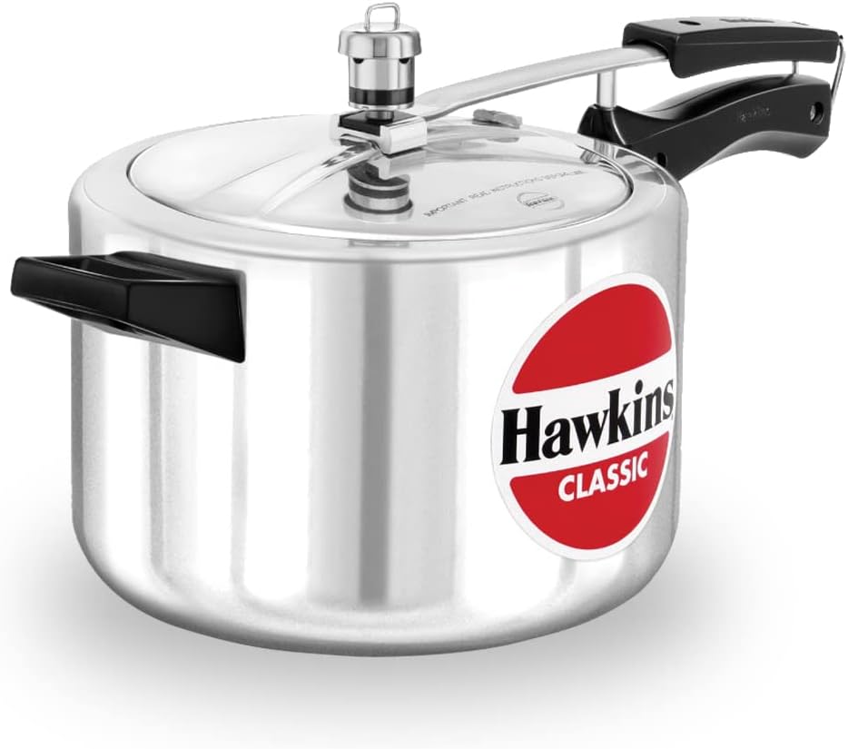 Hawkins Classic Aluminium Pressure Cooker, 5L