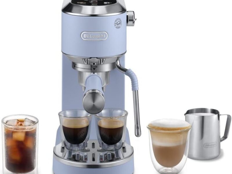 De’Longhi Dedica Duo Cold Brew Espresso Machine, Light Blue