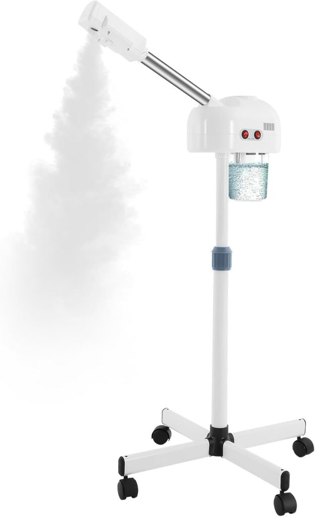 Professional Facial Steamer, Hot Ozone with Wheels