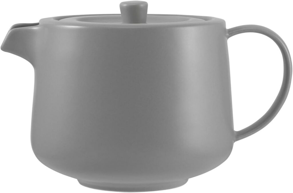 Maxwell & Williams Cafe Life Porcelain Infuser Teapot, Grey