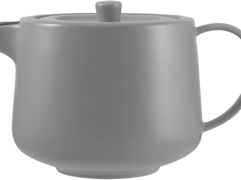 Maxwell & Williams Cafe Life Porcelain Infuser Teapot, Grey