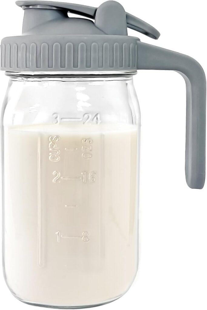 SANJICHA 950ml Glass Pitcher with Lid