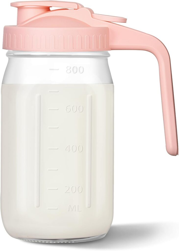 Mihlapi 32oz Glass Breast Milk Pitcher with Lid
