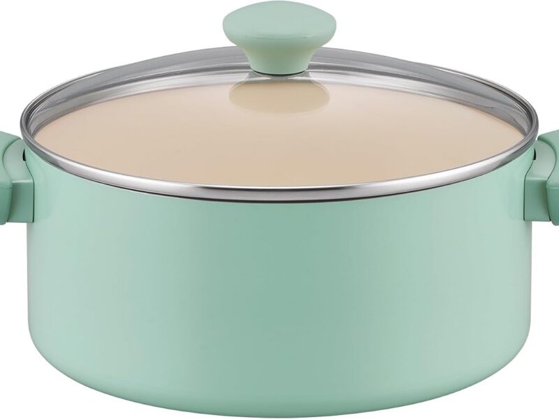 RACO SmartStart Ceramic Nonstick Stockpot, 24 cm, Tempered Glass Lid