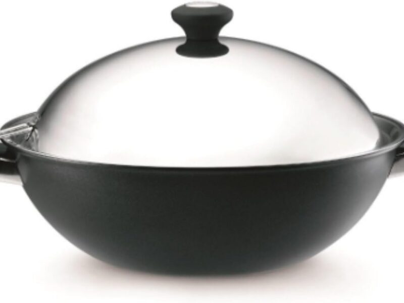 Meyer Pre-Seasoned Nonstick Wok with Lid, 36cm