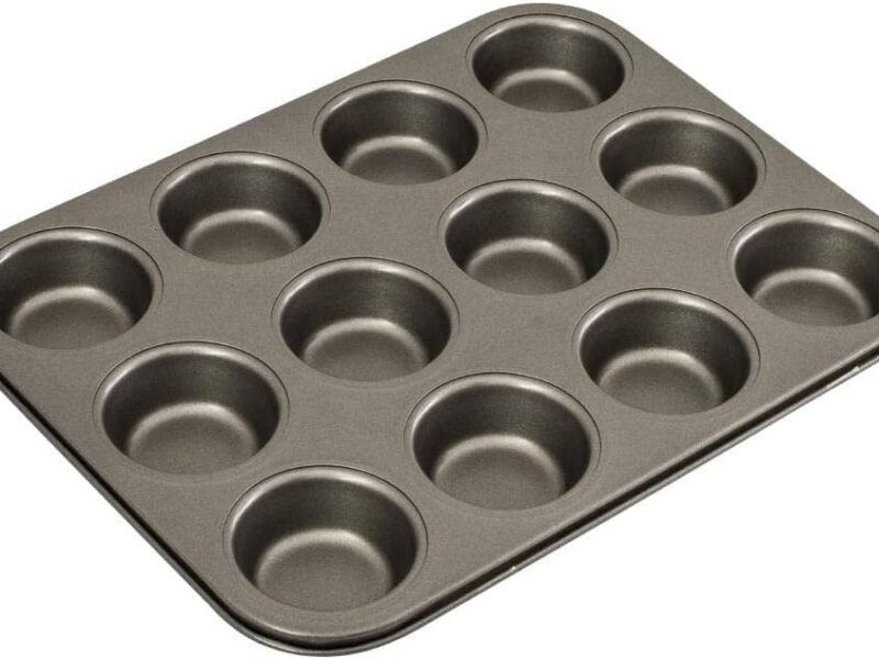 Bakemaster Classic 12-Cup Cupcake Tray, Non-Stick