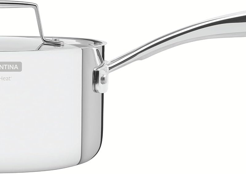 Tramontina Grano Tri-Ply Stainless Steel Saucepan, 20cm, 3.1L