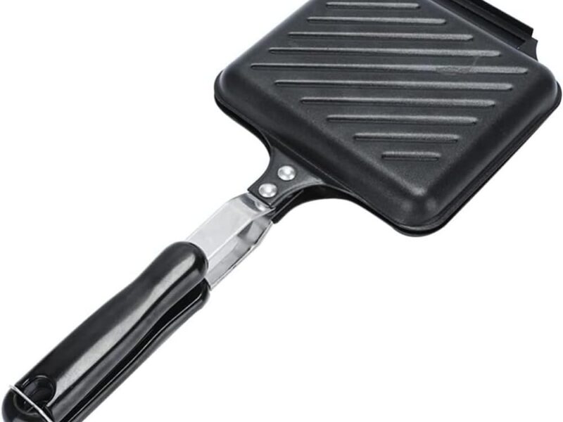 JIUSEGE Cast Iron Double-Sided Sandwich Maker