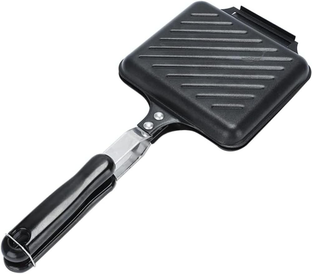JIUSEGE Cast Iron Double-Sided Sandwich Maker