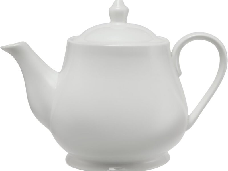 Maxwell & Williams White Basics Porcelain Teapot, 1 Litre