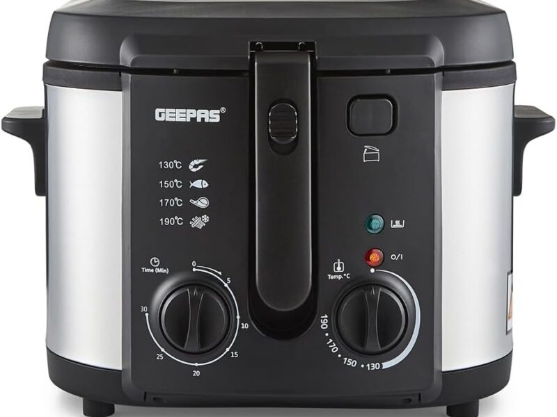 Geepas 3L Deep Fat Fryer, Stainless Steel