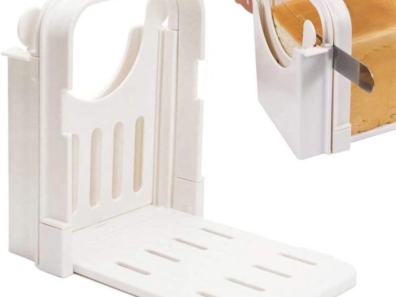 Folding Adjustable Plastic Bread Slicing Guide