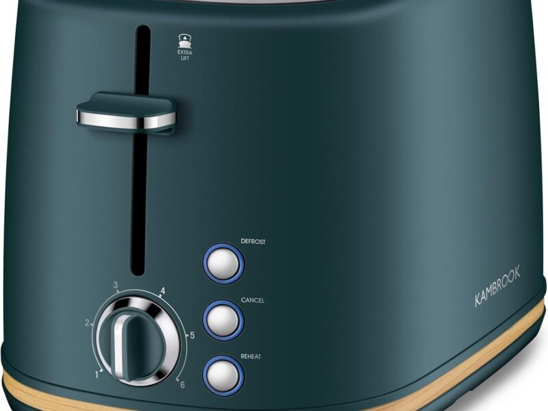Kambrook Scandi Chic 2 Slice Toaster, Atlantic Blue