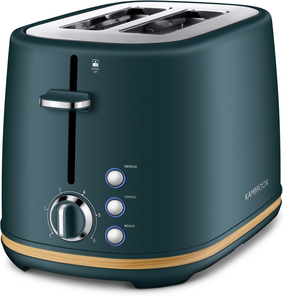 Kambrook Scandi Chic 2 Slice Toaster, Atlantic Blue