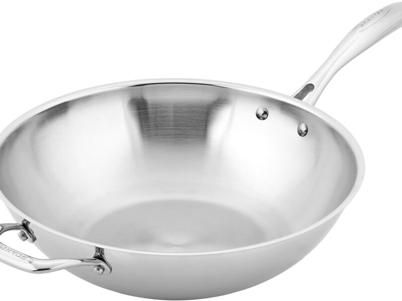Scanpan STS Stainless Steel Wok Pan, 32cm