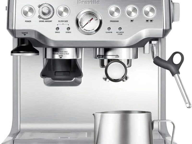 Breville Barista Express with Thermal Milk Jug, Brushed Steel