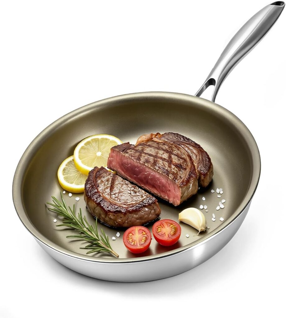 Stainless Steel Titanium Nonstick Frying Pan, 28cm
