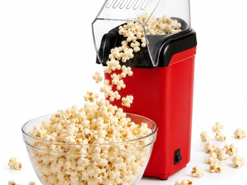 Hotsale Classic Red Hot Air Popcorn Popper, 1200W, Rapid Popping