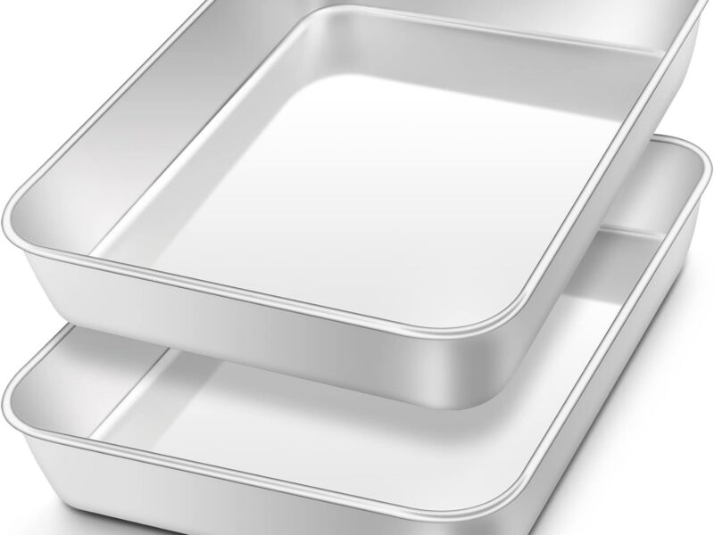 Onader Deep Stainless Oven Trays, Small Set of 2