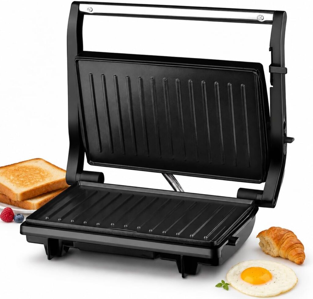 Dederwern 2000W Floating Hinge Sandwich Press