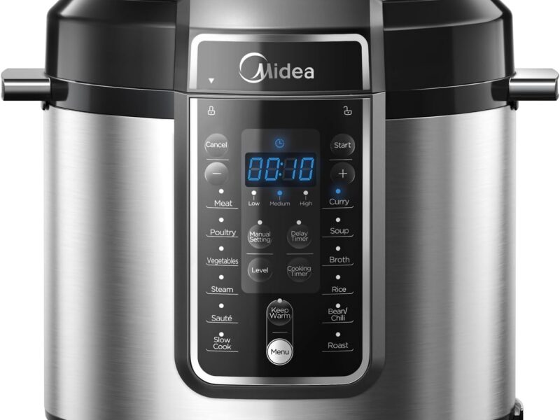 Midea 6L Electric Pressure Cooker with 12 Presets