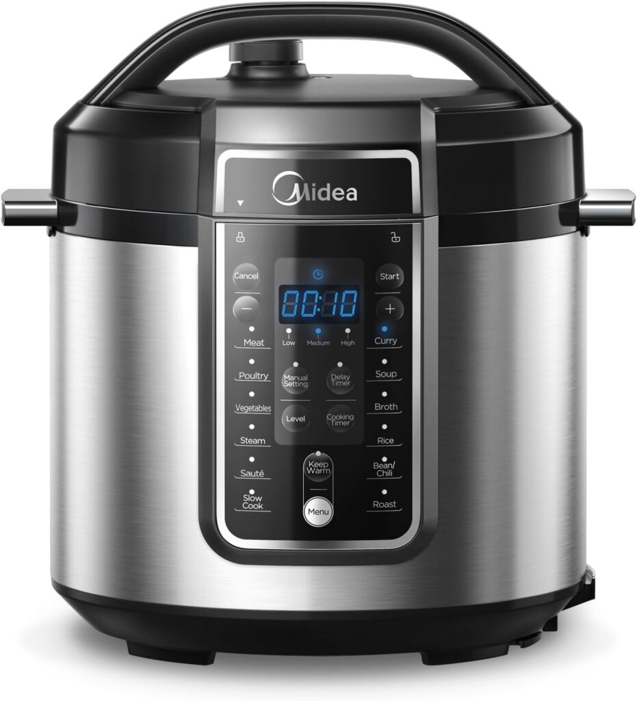 Midea 6L Electric Pressure Cooker with 12 Presets