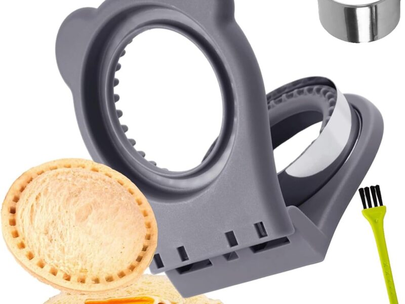 Round Crustless Sandwich Maker, Stainless Steel Sealer & Cutter, 10cm