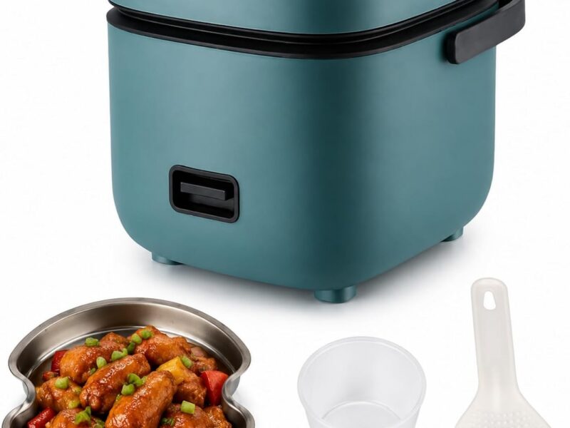 Muleug 1.2L Non-Stick Mini Rice Cooker
