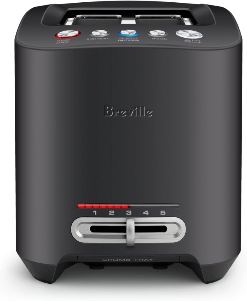 Breville Smart Toast 2 Slice Toaster, Black Truffle