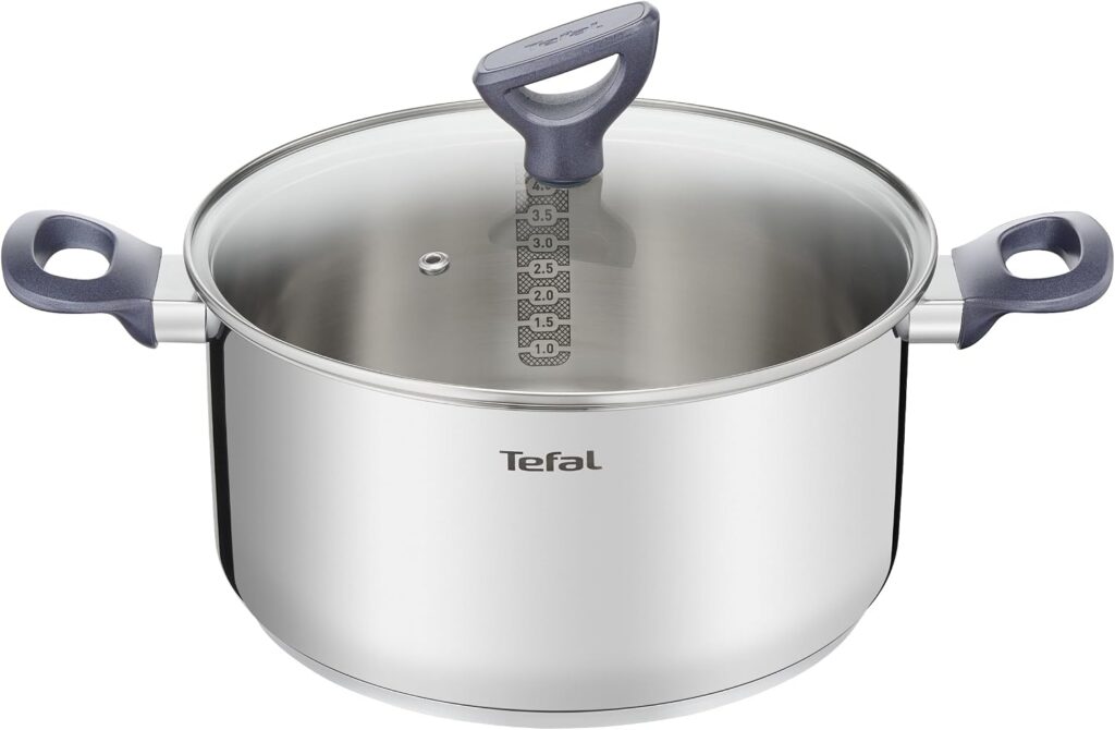 Tefal Daily Cook Stainless Steel Stewpot, 24cm, 5L with Lid
