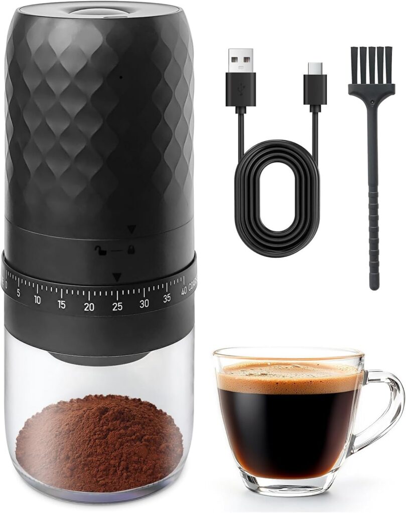 LALAASHHOP 40 Setting Portable Coffee Grinder