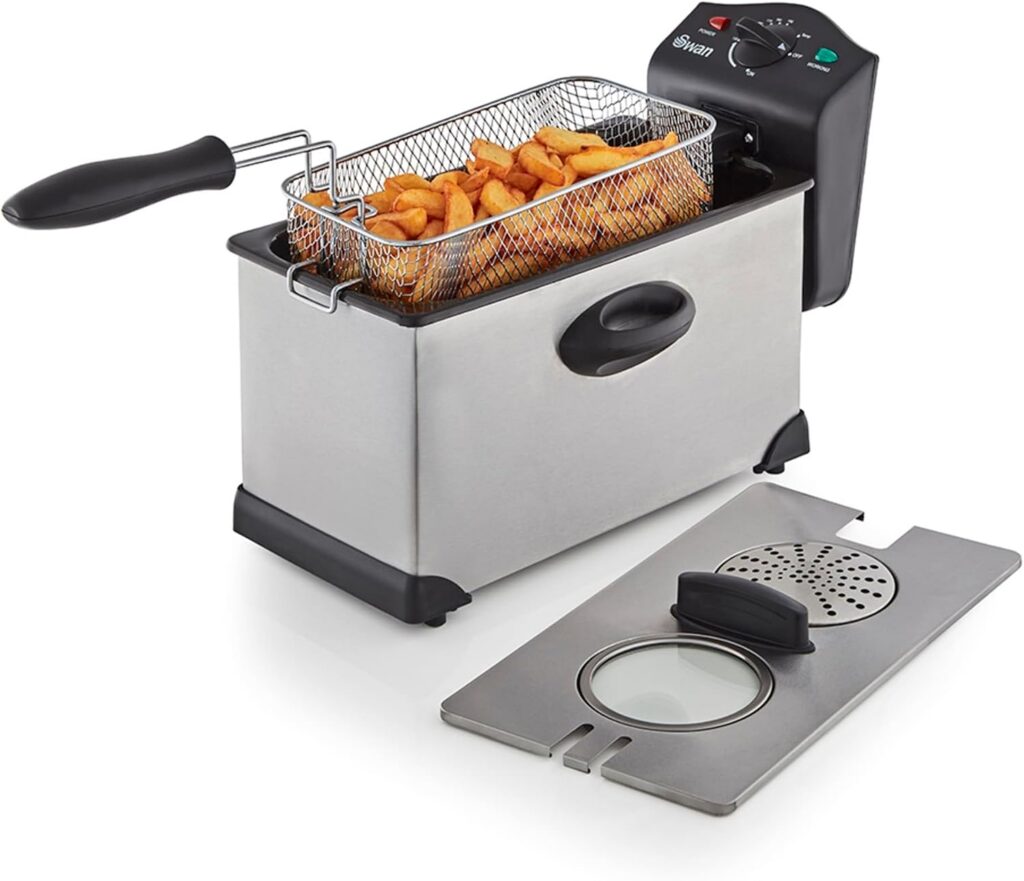 Swan SD6040N 3L Stainless Steel Deep Fat Fryer, 2000W