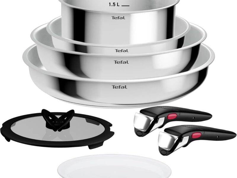 Tefal Ingenio Comfort Max Stainless Steel Cookware Set, 8-Piece