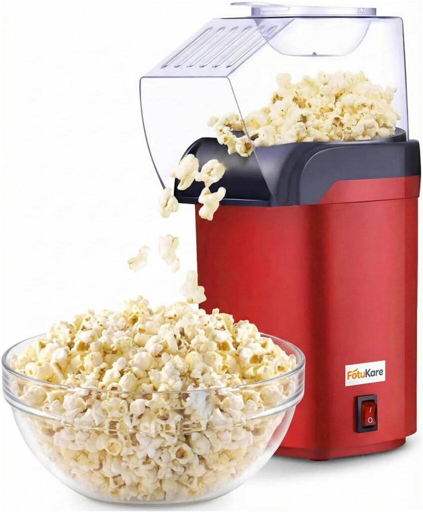 Hotsale Classic Red Hot Air Popcorn Popper, 1200W, Mothers Day Edition