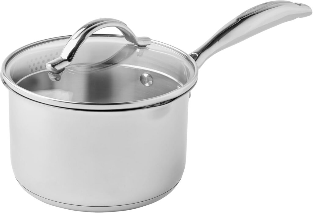 Scanpan STS Stainless Steel Saucepan, 16cm, 1.8L