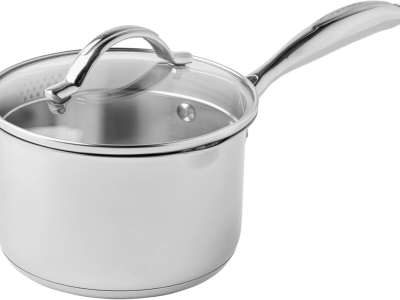 Scanpan STS Stainless Steel Saucepan, 16cm, 1.8L