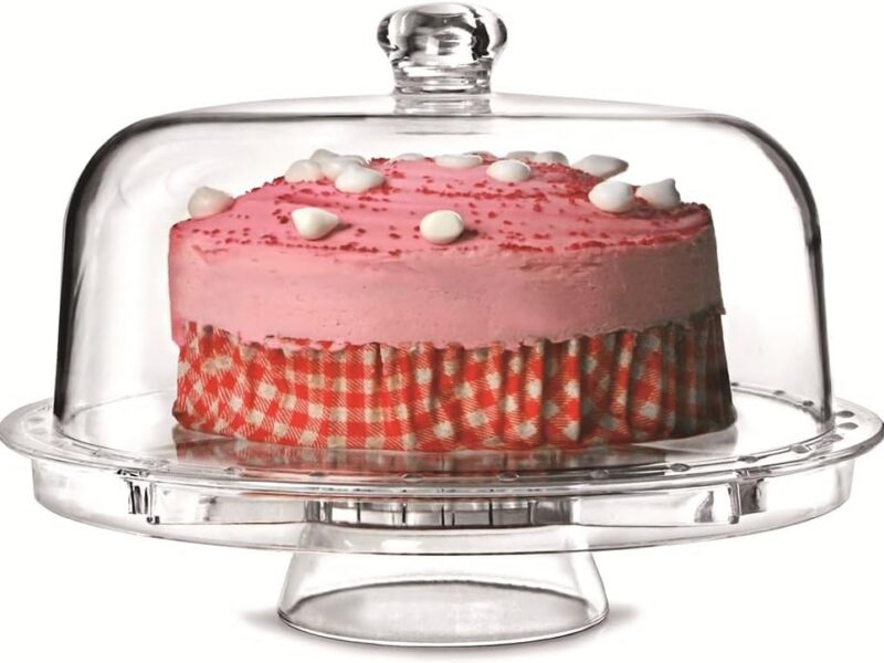 Domed Cake Stand, Six-in-One Serving Platter Set