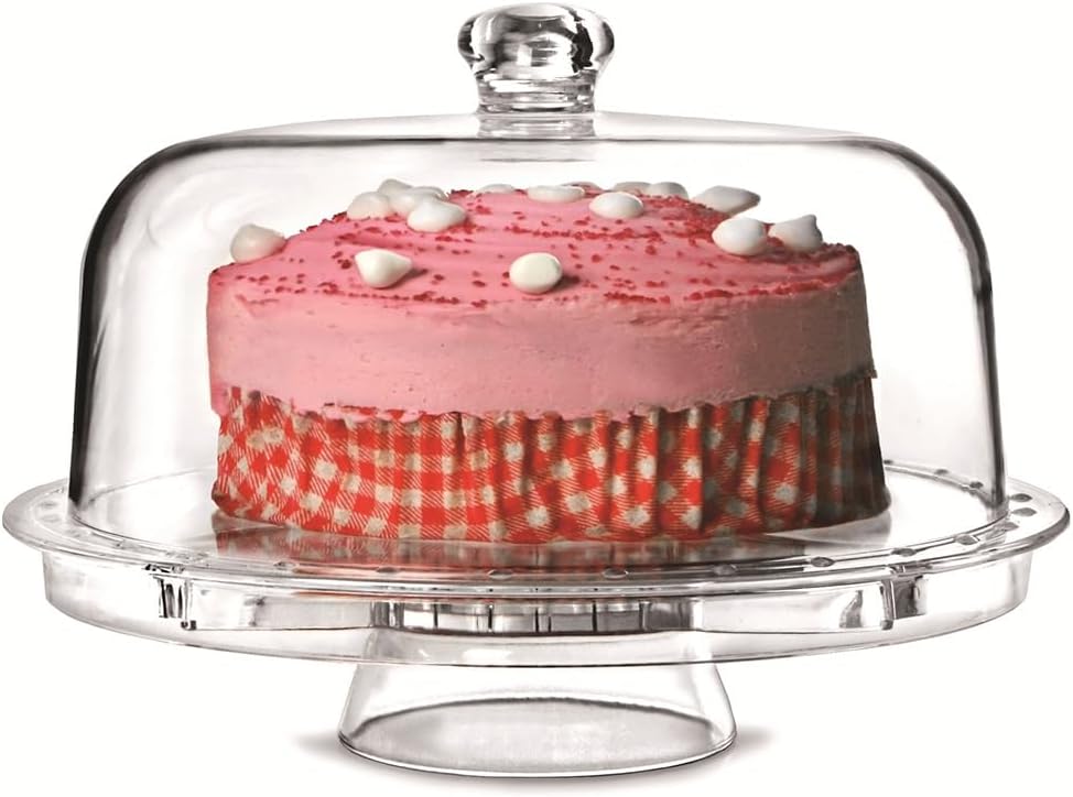 Domed Cake Stand, Six-in-One Serving Platter Set