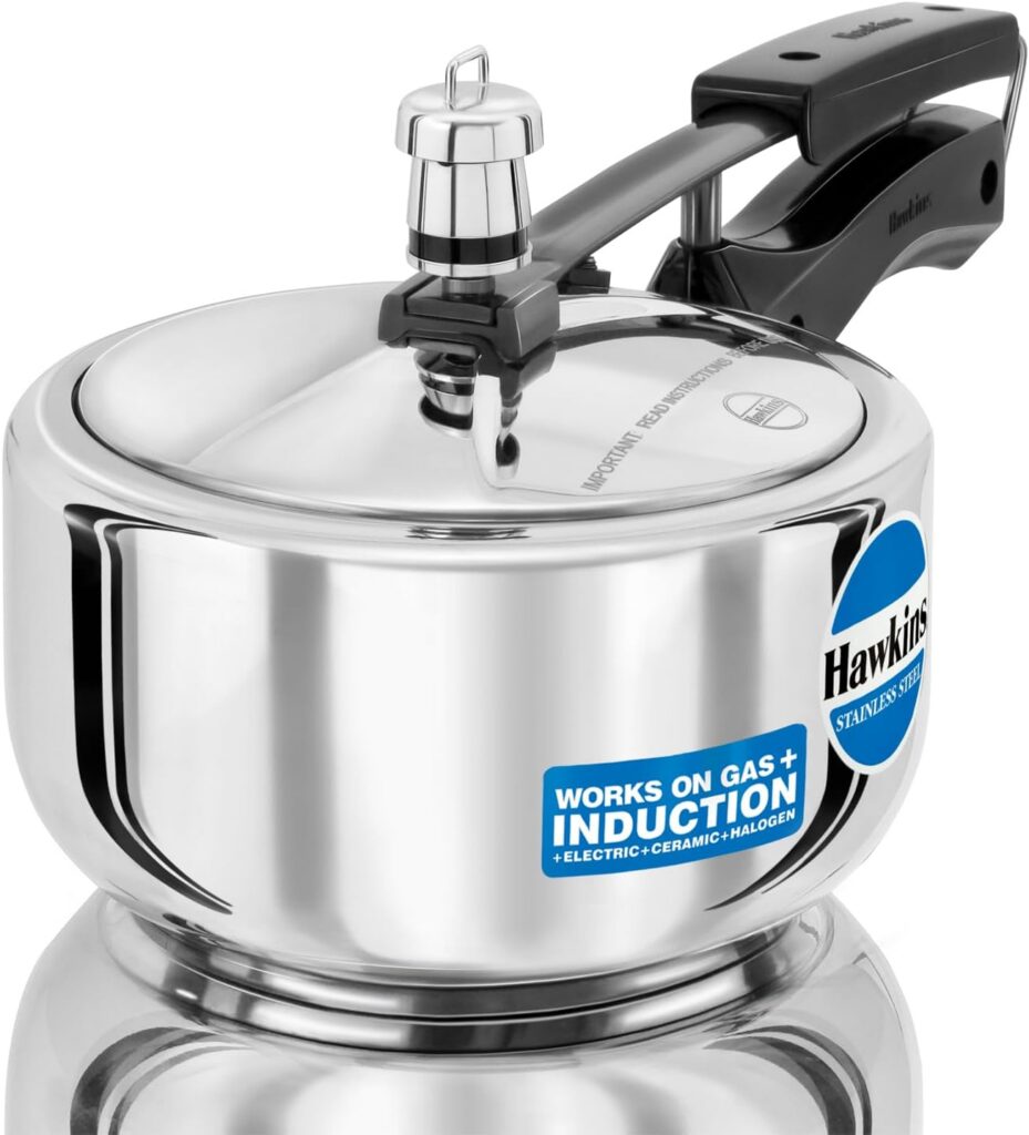 Hawkins Stainless Steel Pressure Cooker, 2L