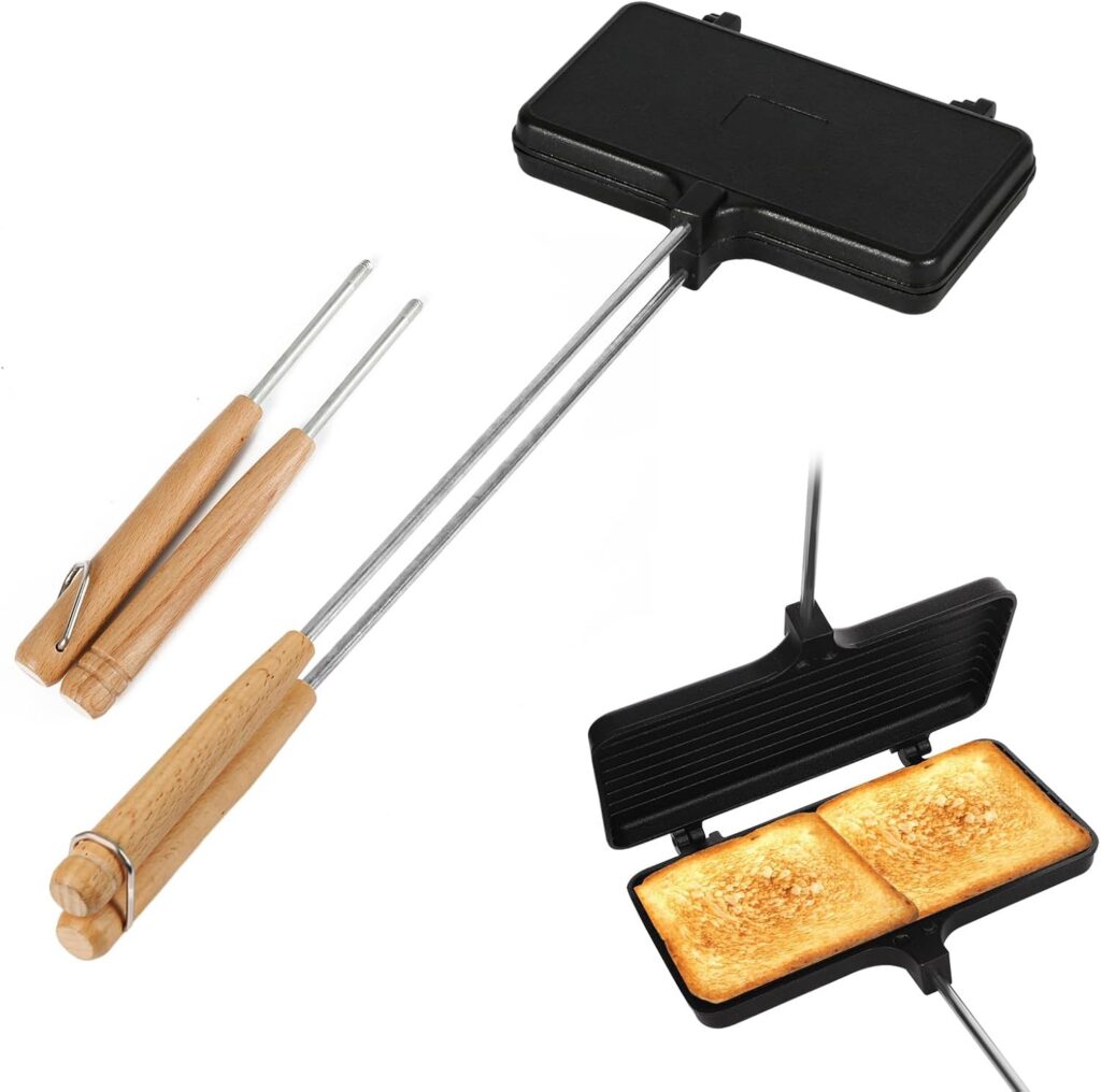 Double Pie Maker, Mountain Pie Maker with Removable Handles