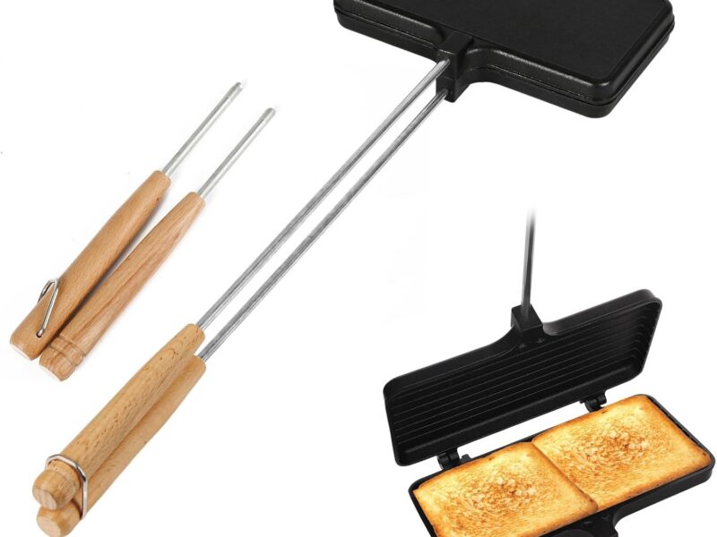 Double Pie Maker, Mountain Pie Maker with Removable Handles