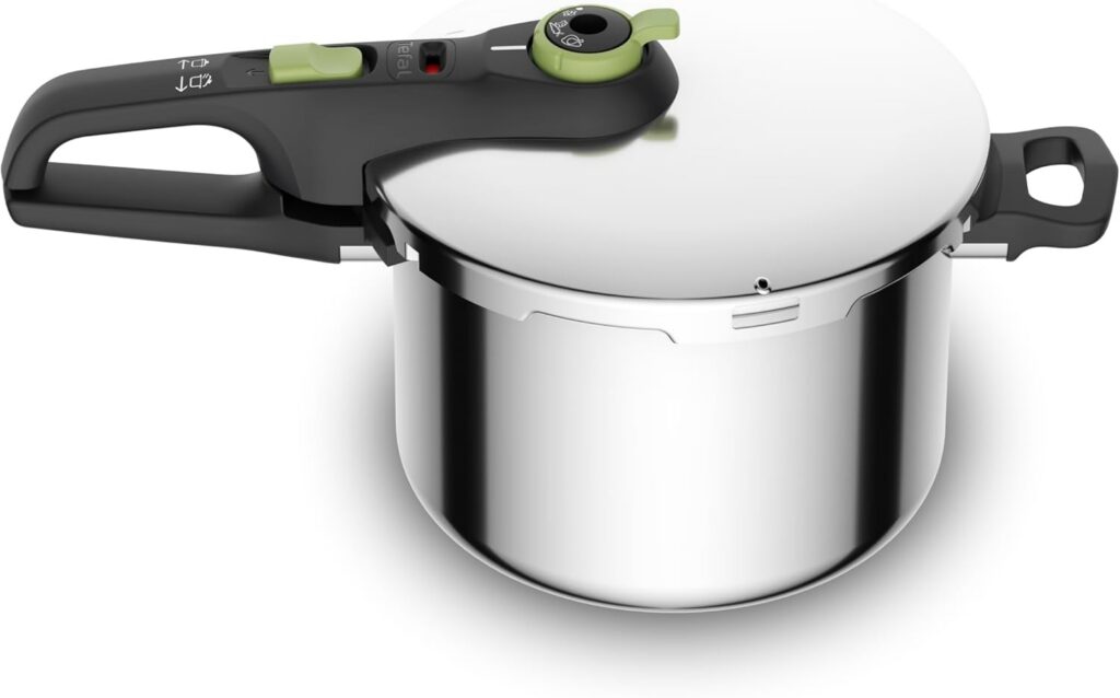 Tefal Secure Trendy Induction Stainless Steel Pressure Cooker, 6L