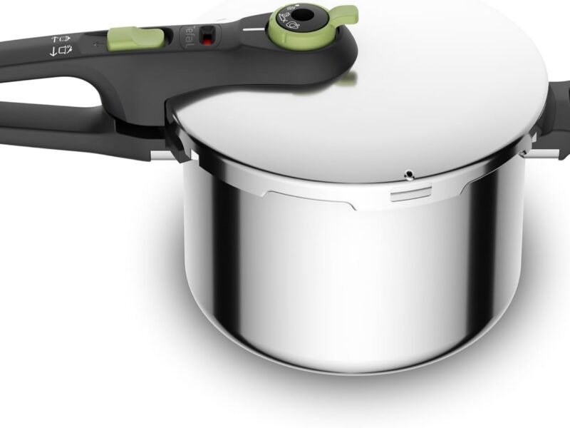 Tefal Secure Trendy Induction Stainless Steel Pressure Cooker, 6L